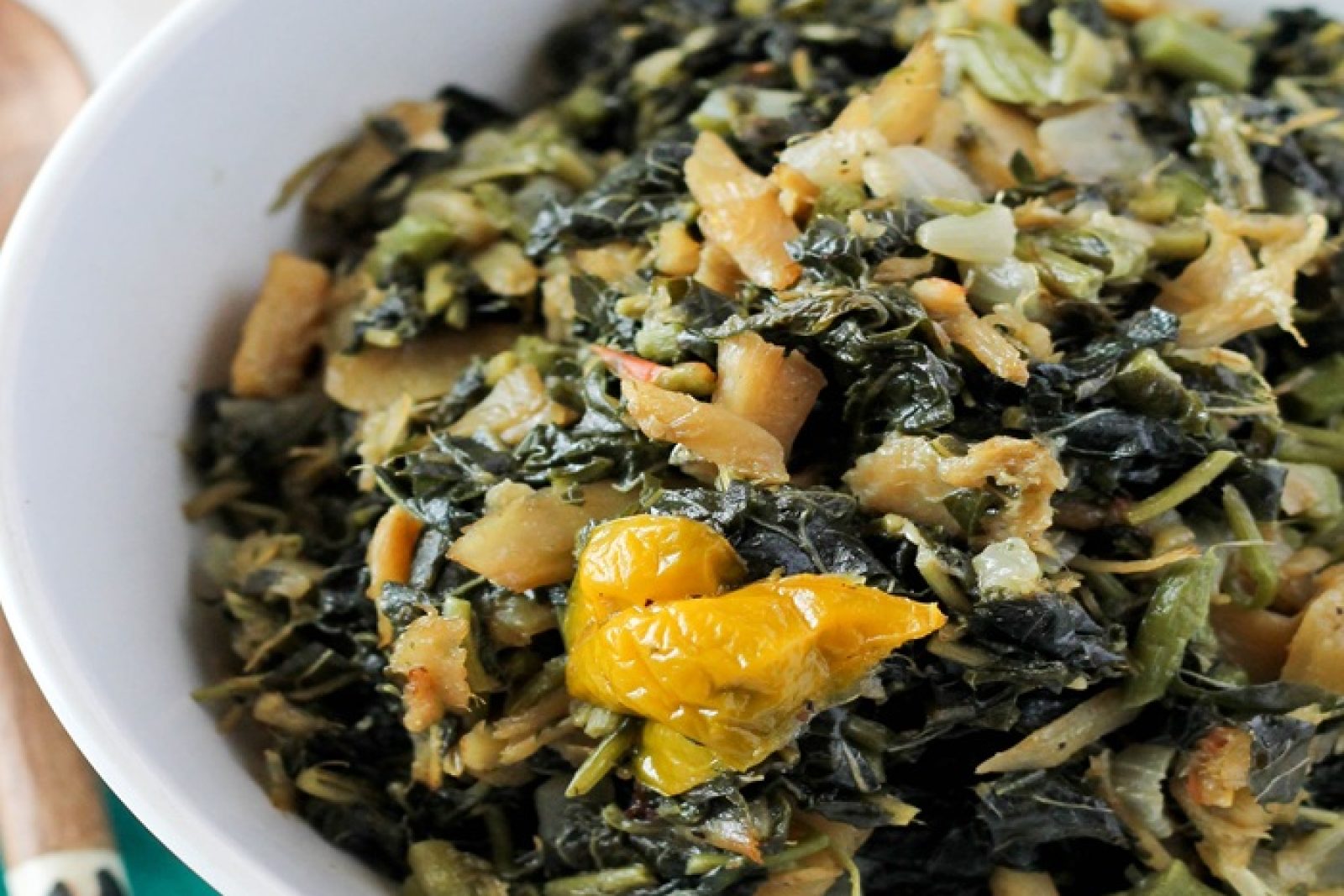 Callaloo i solony dorsz