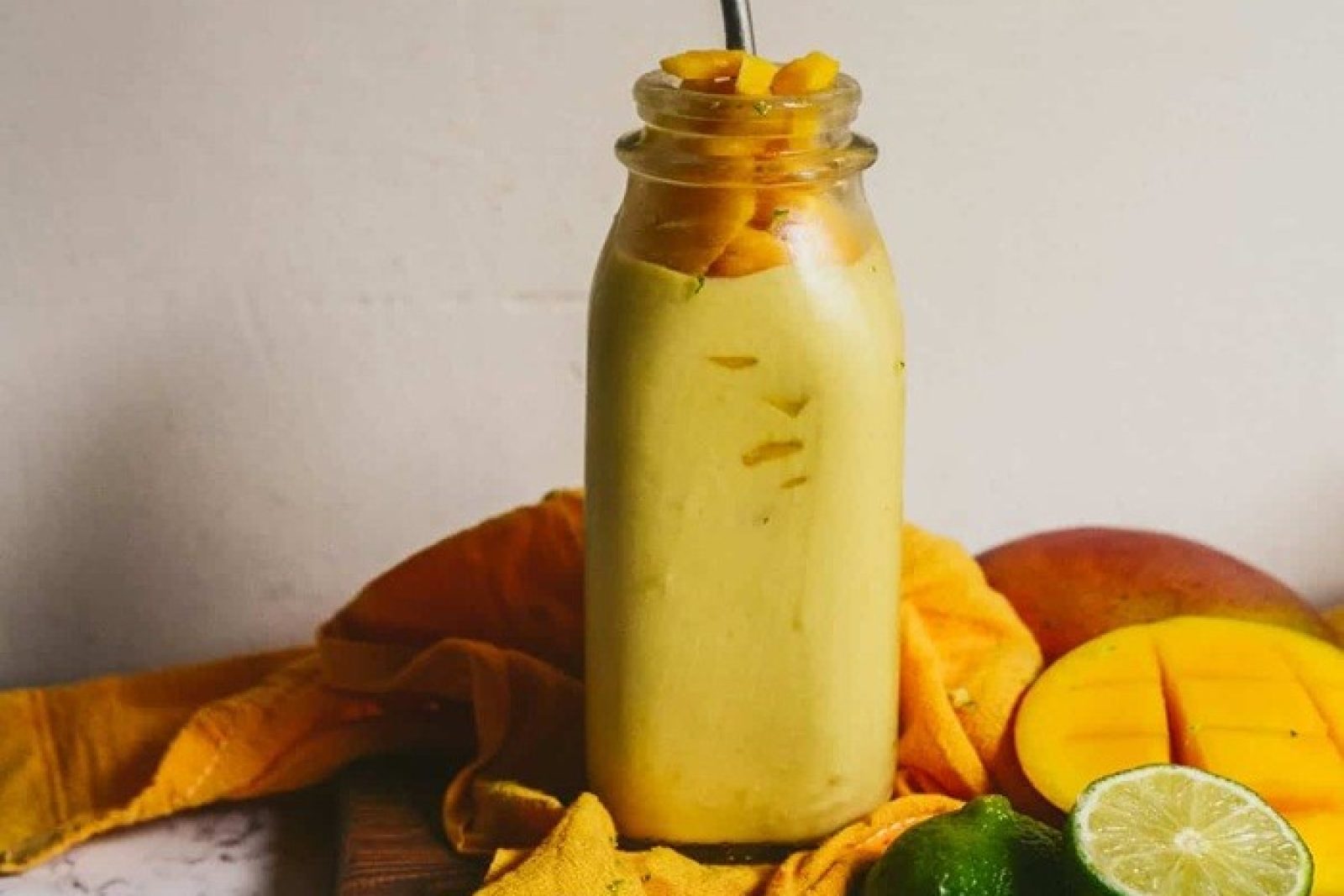 Creamy mango smoothie